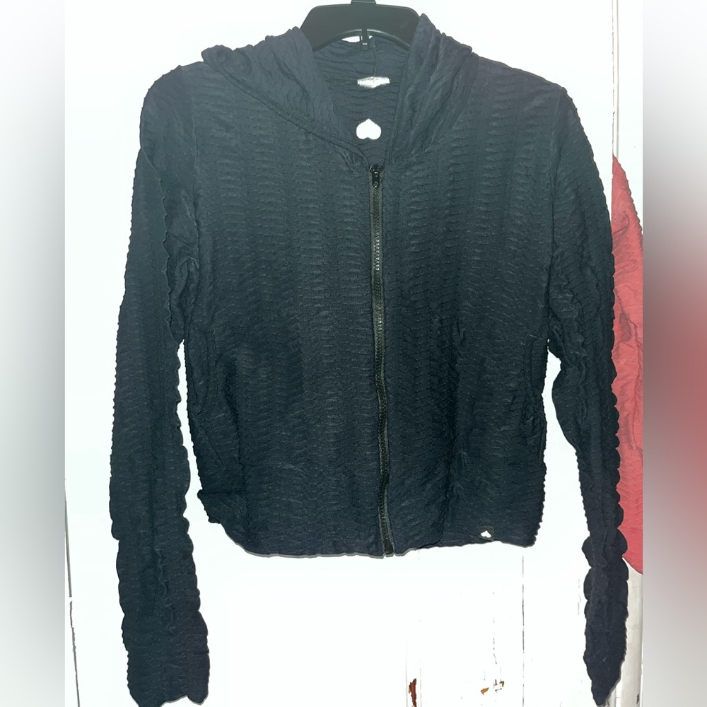 Women's Black Hooded Jacket